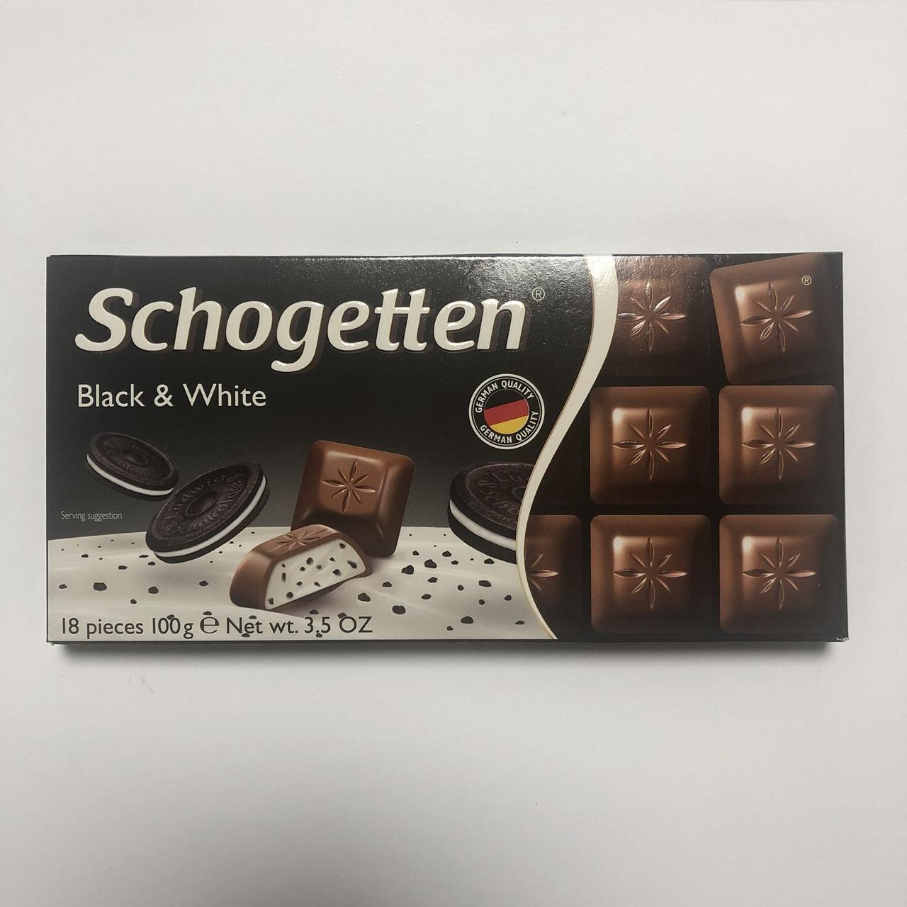 Шоколад Schogetten молочний Black&White, 100 г.