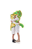 Дитячий карнавальний костюм для дітей «Морський коник» 110-120 см, зелений та жовтий