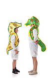 Дитячий карнавальний костюм для дітей «Морський коник» 110-120 см, зелений та жовтий, фото 3