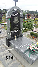 Пам’ятники на могилу арка із закритим квітником із граніту 900*1800