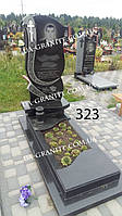 Памятники из черного гранита мужской Золотая Летопись 1700*900