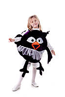 Детский карнавальный костюм для девочки Совунья «Смешарики» 110-125 см, черный