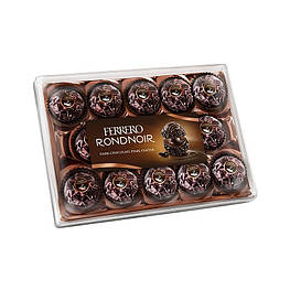 Ferrero Rondnoir Вафельна цукерка з ніжним какао-кремом і перлиною з чорного шоколаду в центрі