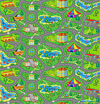 Дитячий килимок «Містечко» 1500×1100×8 мм, теплоізоляційний, для ігор та розвитку, фото 4