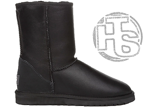 Чоловічі черевики UGG Classic Short Leather Boot Black 1016559