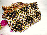 Сумочка - клатч з намистин для жінок, фото 2
