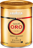 Кава Lavazza Qualita ORO мелена в банці 250 г ІТАЛІЯ 100%