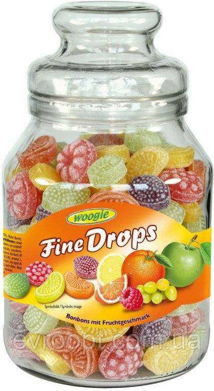 Льодяники (цукерки) Woogie Fine Drops (дрібні краплі) мікс фруктовий Австрія 966г, фото 1