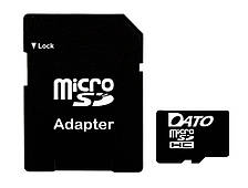 Картка пам'яті Dato 32 GB microSDHC DATO 32 Gb class 10 + adapter (DT_CL10/32GB-RA)