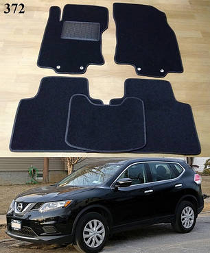 Ворсові килимки на Nissan Rogue II '14-20, фото 1