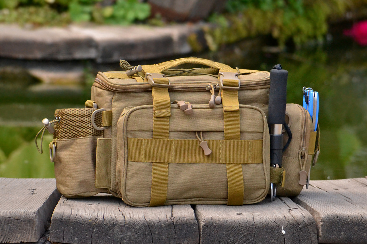Сумка спінінгіста поясна для ходової риболовлі FanFish PS-30 Brown, фото 1