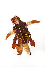 Дитячий карнавальний костюм для хлопчика «Таракан» 115-125 см, коричневий