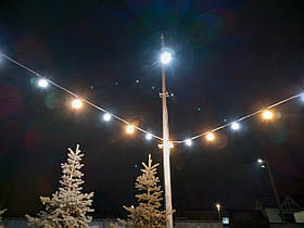 Вулична Ретро Гірлянди Belt Light з LED Ламп Е27 ➔ 2 шт/м, 5W