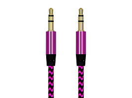 Аудіо кабель Aux для iphone 3,5 мм  Рожевий Хіт продажу!