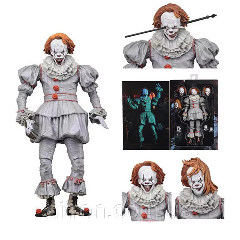 Колекційна фігурка Pennywise Пеннівайз 20 див. В коробці Фірма NECA