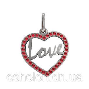 Підвіска срібна Love Любов, фото 1