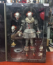 Колекційна фігурка Pennywise Пеннівайз 20 див. В коробці. Фірма NECA. Знижка: трошки прим'ята коробка.