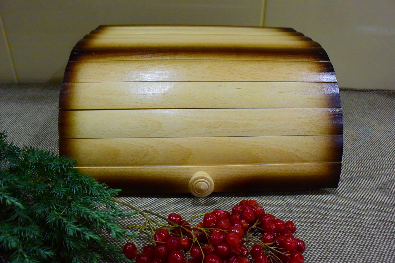 Хлібниця дерев’яна мала Хлебница деревянная маленькая Високої якості, фото 1