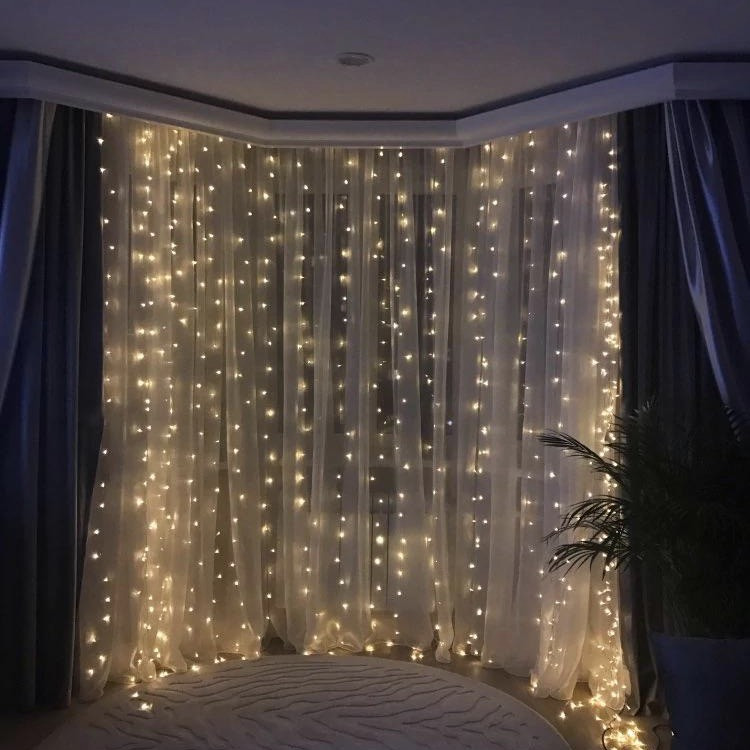 ОПТОМ Гірлянда Водоспад 3 м х 2,5 м, 720 LED (Штора, Завіса) асортимент, фото 1