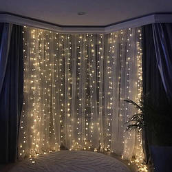 ОПТОМ Гірлянда Водоспад 3 м х 2,5 м, 720 LED (Штора, Завіса) асортимент