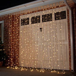 ОПТОМ Вулична гірлянда Штора 3Х3 М, IP65, Professional, каучук, ефект FLASH, білий провід, асортимент