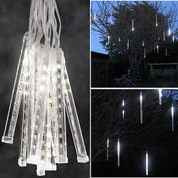 LED гірлянда "Тануть бурульки", "Метеоритний дощ" 8 бурульок по 30 см