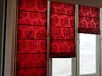 Римская штора Mardom, фактурная ткань Бордо 80х180 см
