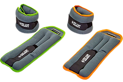 Фітнес обважнювачі-манжети для рук і ніг ZELART 2x2 кг неопрен металеві.кульки