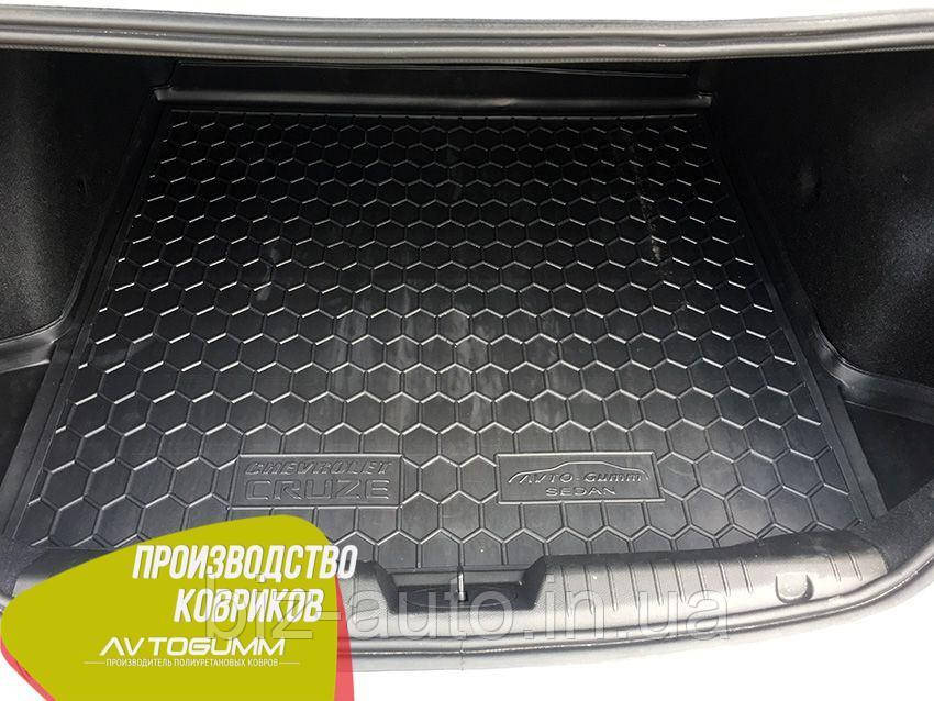 Авто килимок в багажник Chevrolet Cruze 2009 - Sedan (Avto-Gumm) Автогум