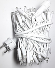 Вулична світлодіодна гірлянда нитка (String) 10 м IP44, 100 LED зелений, Flash мерехтіння, білий дріт, фото 6