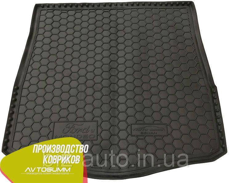 Авто килимок в багажник Ford Mondeo 4 2007 - Sd/Hb (повнорозмірна запаска) (Avto-Gumm) Автогум
