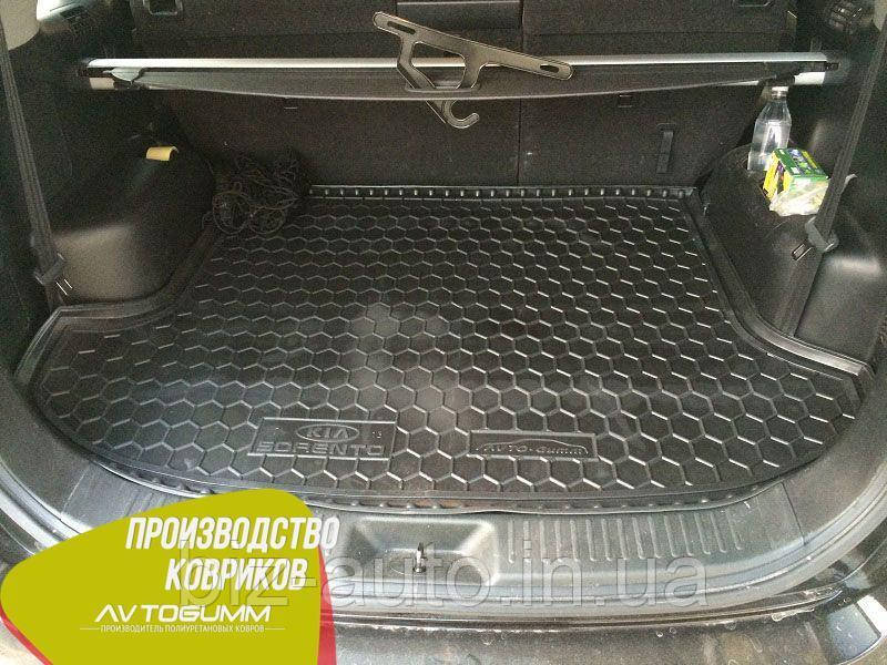 Авто килимок в багажник Kia Sorento 2009-2015 (7 місць) (Avto-Gumm) Автогум