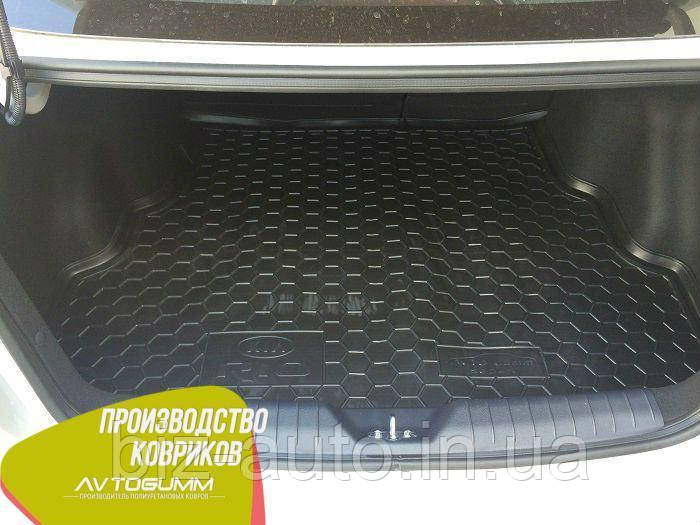 Авто килимок в багажник Kia Rio 2015 - Sedan (Avto-Gumm) Автогум