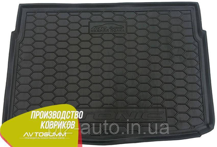 Авто килимок в багажник Kia Stonic 2017- (нижня полиця) (Avto-Gumm) Автогум