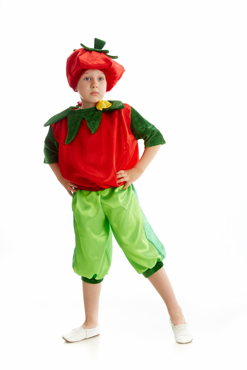 Дитячий костюм для хлопчика «Помідор» 110-120 см, червоний