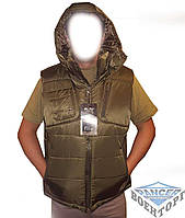 Жилетка MIL-TEC OD VEST WITH HOOD