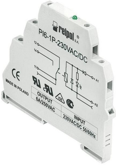Інтерфейсне реле PI61P230VACD-10 230 вольтів, фото 1