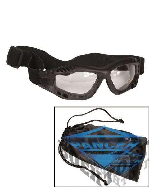 Окуляри захисні BLACK COMMANDO GOGGLES AIR PRO CLEAR
