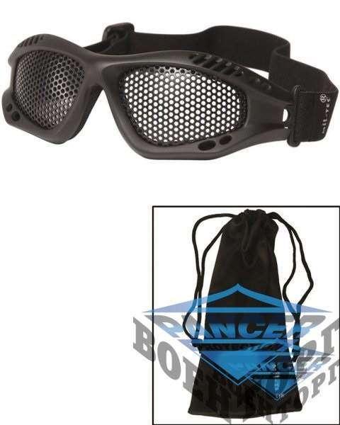 Окуляри захисні BLACK TACTICAL GOGGLE WITH LENS NET