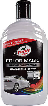 Кольоровий поліроль для кузова білий Turtle Wax Color Magic Bright Wax 500 мл