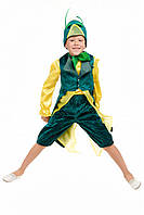 Детский карнавальный костюм для мальчика «Кузнечик» 110-120 см, зеленый