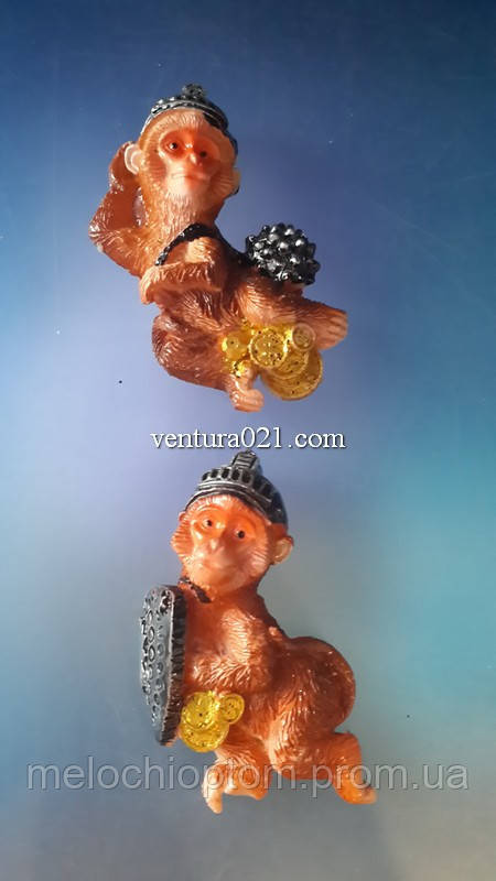 Магнит на холодильник обезьяна воин в доспехах - фото 1 - id-p127781963