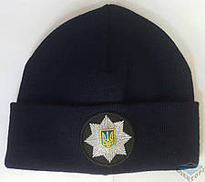 В'язана шапка поліції темносиняя Pancer