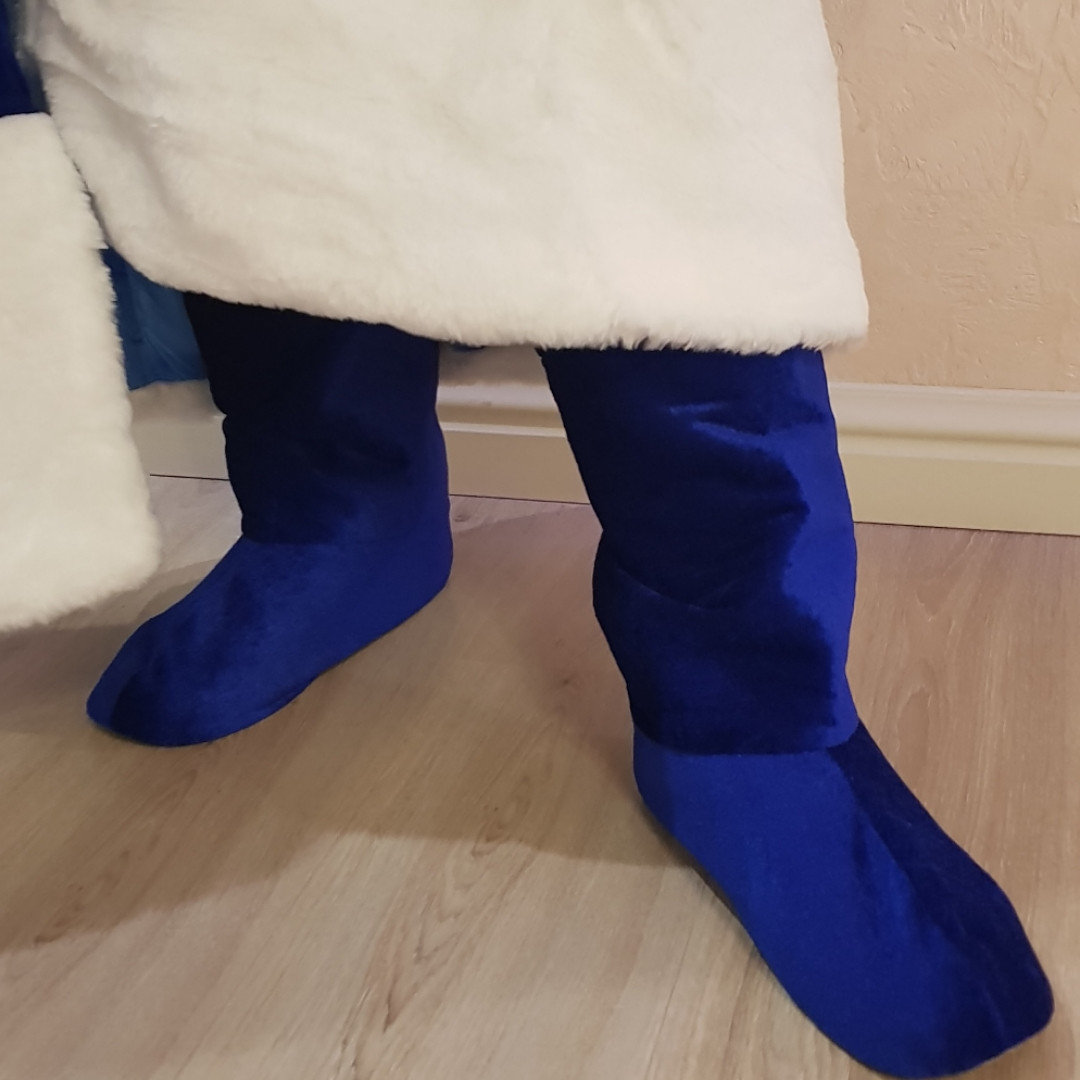 Новогодний костюм Деда Мороза, синий 48-56 р - фото 7 - id-p51485497