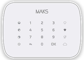 Бездротова сенсорна клавіатура MAKS Keypad (white)