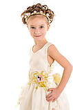Дитяче карнавальне ошатне плаття для дівчинки «Вікторія» 115-125 см, молочний, фото 2