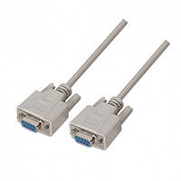 Шнур комп. Null modem гн.DB9pin- гн.DB9pin, диам.-5мм, 1.5м