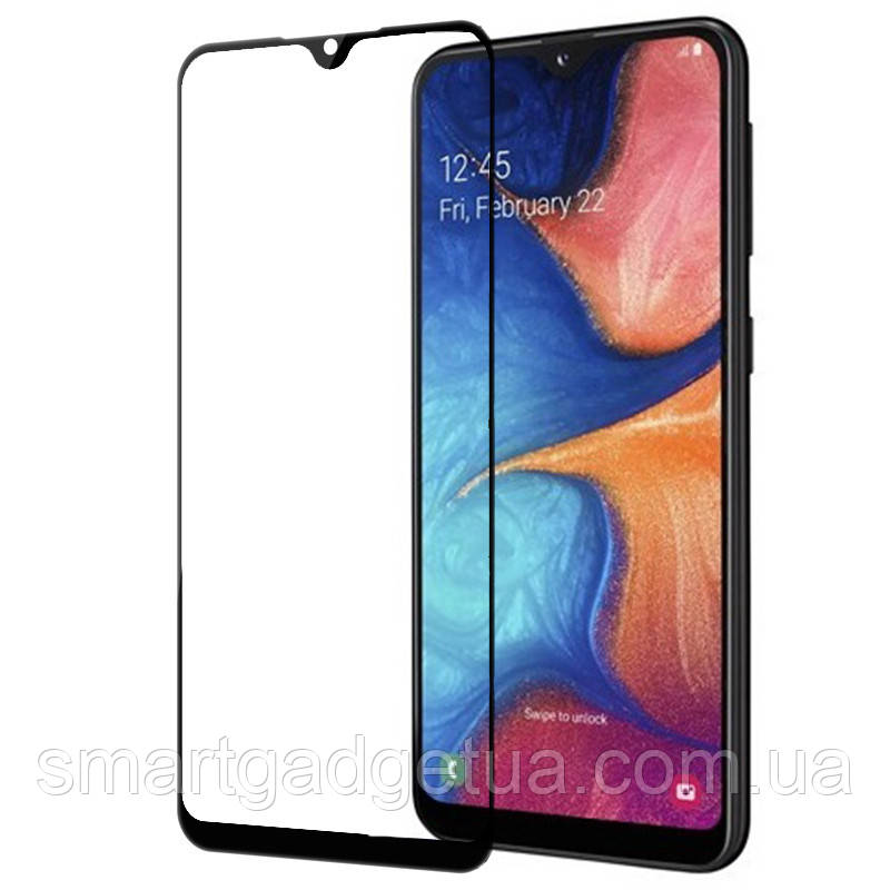 Захисне скло 9D 9H Повної обклейки для Samsung Galaxy A20s 2019 Захоплення скло