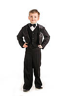 Дитячий карнавальний костюм для хлопчика Чорний фрак 100-110, 110-120, 120-130, 130-140 чорний