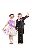 Дитячий карнавальний костюм для хлопчика Чорний фрак 100-110, 110-120, 120-130, 130-140 чорний, фото 3